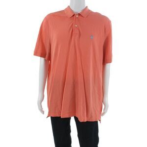 Brooks Brothers Mens Polo Shirt Orange 100% Supima Cotton Short Sleeve Size 2XL